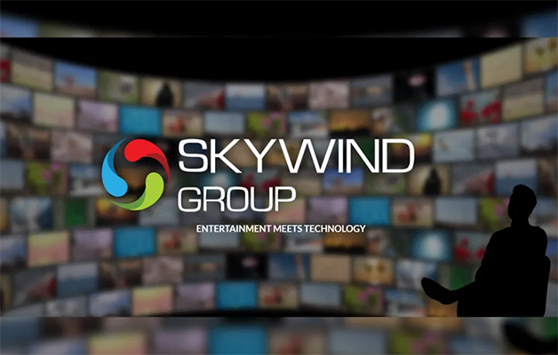 Logo SKYWIND dengan latar belakang game slot gacor unggulan