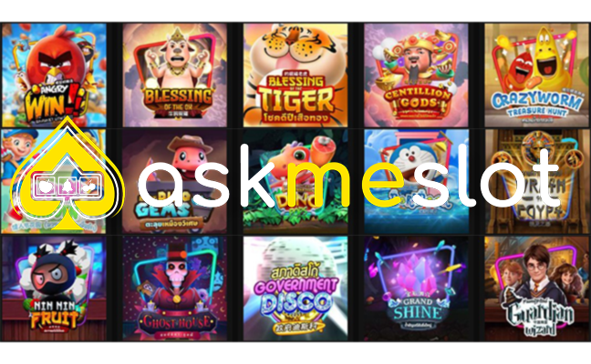 Logo resmi ASKMESLOT, provider game slot ternama.