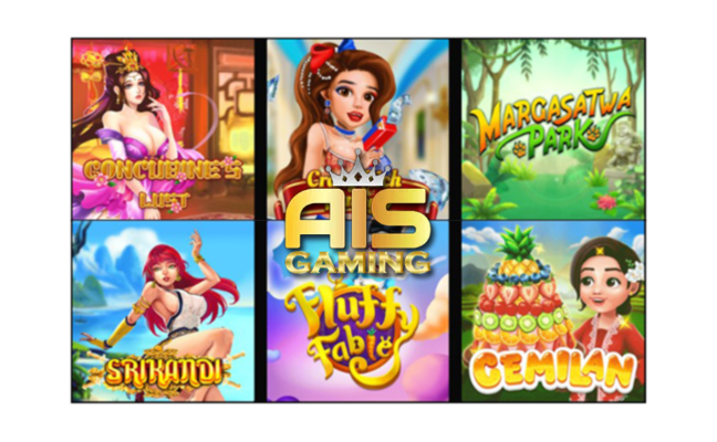 Logo resmi AIS GAMING, provider slot online dengan game gacor dan grafik memukau.