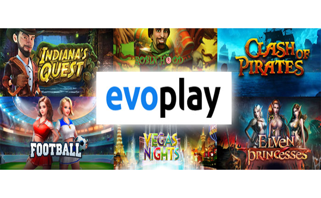 Tampilan game slot gacor unggulan EVOPLAY dengan grafis memukau dan simbol keberuntungan.